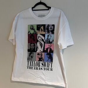 Taylor Swift Multicolor Graphic Tee in white. Extra soft!